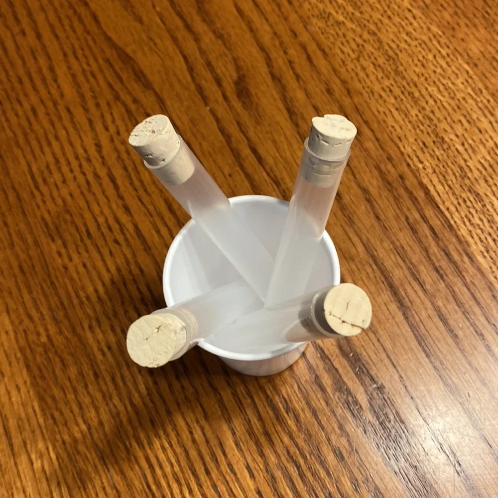 Test Tubes With Cork Tops Set of Four